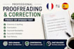 proofread and correct your french or spanish text