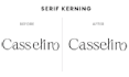 professionally kern your serif font