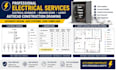 provide electrical schematic breaker sizing layout autocad construction drawing