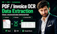 extract data from pdfs, invoices, receipts and scanned documents