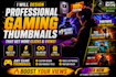 design professional gaming thumbnails