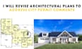 revise architectural plans to address city permit comments