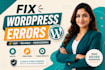 resolve wordpress problems and restore your website