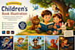 design unique storybook characters for children books