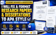 fix and format academic research papers