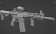 create 3d gun models, firearm models, fps game weapon, hard surface asset, props