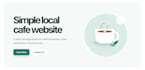 create simple one page HTML and CSS website