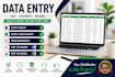 do data entry, copy paste, excel data entry