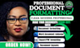 business microsoft word document formatting, format pdfs ,branded layout