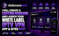 create a custom iptv logo, site , vpn, xciptv tivimate ibo player