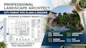 architect 2d landscape site plan, planting plan, material list, garden designer