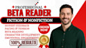 beta reader, alpha reader, critique arc reader, your fiction and nonfiction