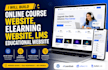 build online course website, elearning website, lms educational website