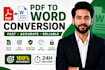 manually convert PDF to word with accurate formatting