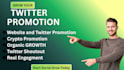 promote your website and do twitter shoutout, fb audience
