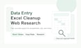 do data entry, excel cleanup, and web research