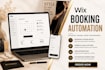 automate wix website with CRM, wix booking system, email and forms integration