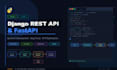 develop django rest apis and fastapi backends