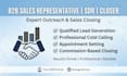 be your b2b leads sales rep, sdr and commission based closer
