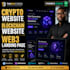 design crypto website, blockchain website, nft website and web3 landing page