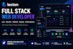 develop a custom saas web app, full stack website, frontend and backend soln