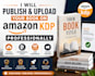 publish and upload your book on amazon KDP professionally