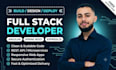 develop a custom web application with admin dashboard and rest API