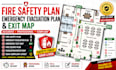 create fire safety plan, emergency evacuation plan and exit plan