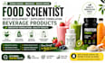 food scientist, recipe development, supplement formulation and beverage product