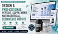 design a professional peptide, supplement, nutraceutical, ecommerce website