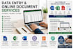 do data entry and online document work