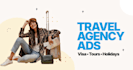 design creative travel agency social media posts