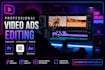 professional video ads editing for social media