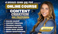 create online course, elearning course, udemy course, and lms training