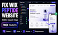 fix wix peptide website issues, mobile responsiveness, wix studio layout and bug