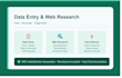 do data entry, web research and virtual assistant tasks