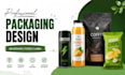 design beverage packaging, bottle label, can and food packaging
