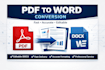 convert PDF to editable word document accurately