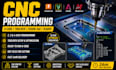 do cnc programming, toolpath and g code for router milling and laser in 24hr