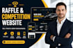 develop legal raffle competition website, giveaway ticket website