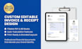 create, editable and make your custom invoice, receipt, bill book pdf designs