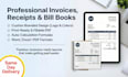 professionally create, design and make invoice sheets, receipt, bill book