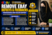 remove ebay defects, feedbacks professionally