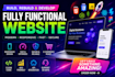 build, rebuild website development as full stack developer, front end developer