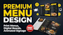 design menu board, menu tv, menu, digital menu, menu board, ,restaurant