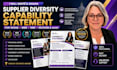 create a supplier diversity capability statement for wosb mbe dbe sdvosb