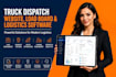 develop a truck dispatch website load board and logistics software