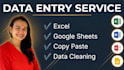 do accurate data entry in excel and google sheets