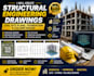 create structural engineering drawings civil site plans foundation and column