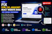 fix HTML CSS javascript react website bugs